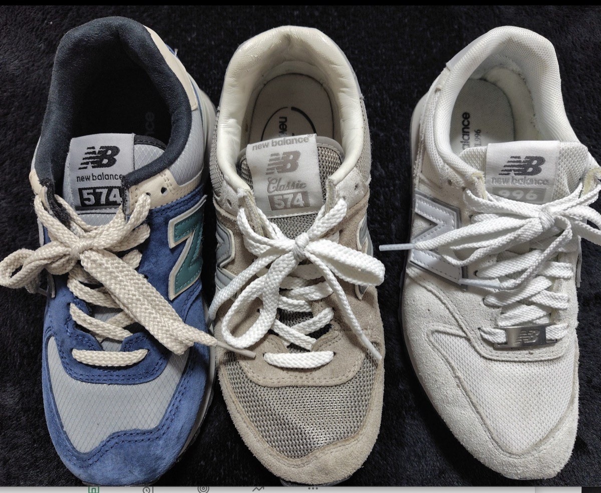 ニューバランス996と574を並べて比較した50代の履き比べ